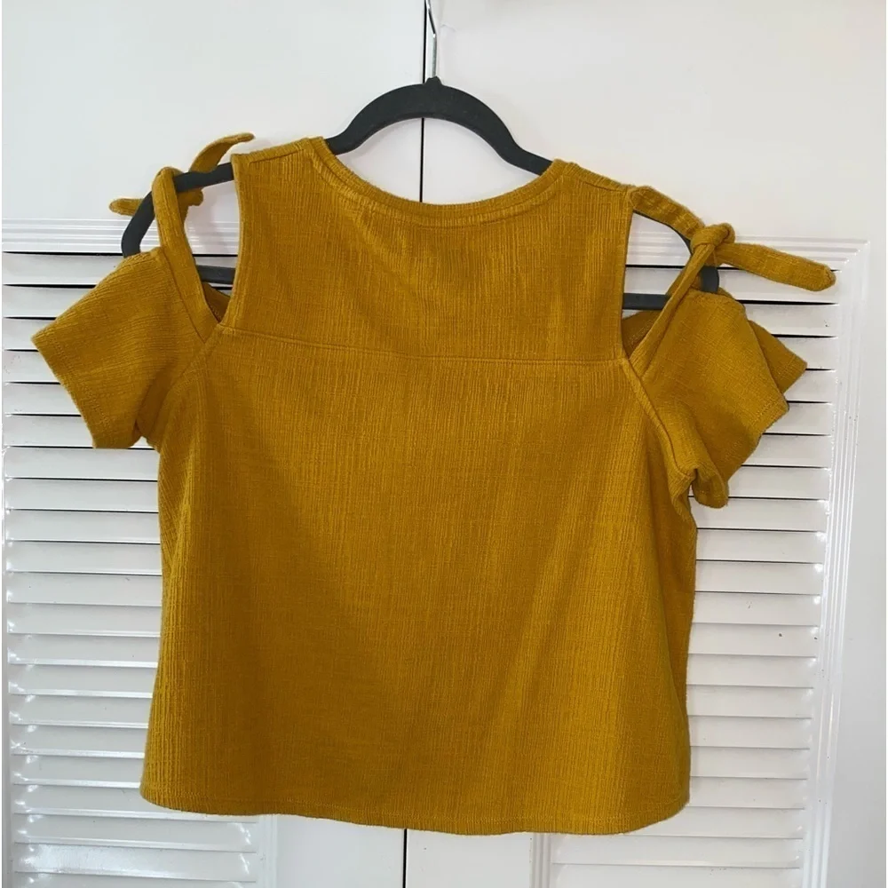 Madewell cold shoulder blouse